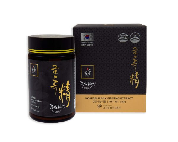 Extractor Ginseng Negro Coreano GeumHeuk 240g presentación frontal