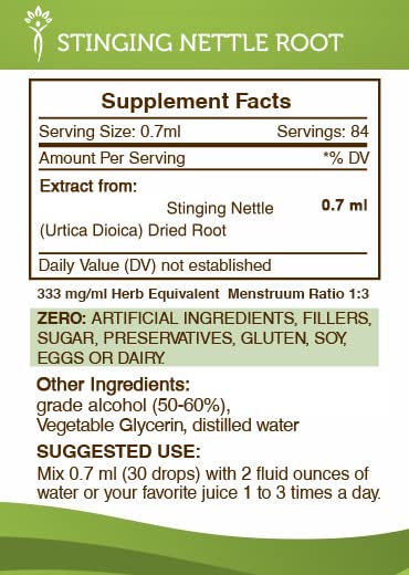 Extractor de tintura natural raíz ortiga picante Secrets of the Tribe