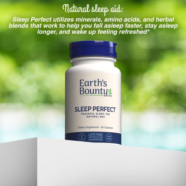 Extractos herbales y L-teanina Sleep Perfect suplemento sueño