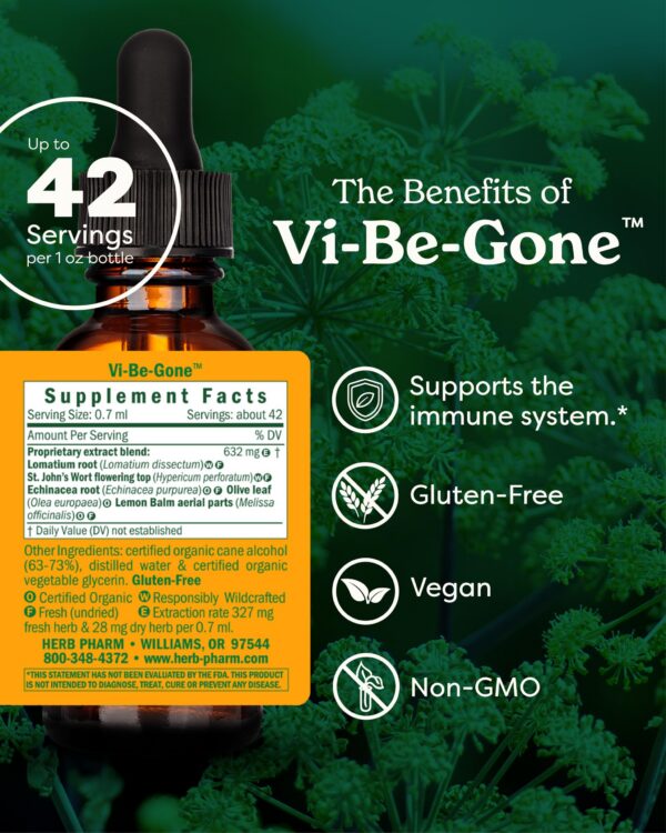 Extractos de hierbas para sistema inmune Herb Pharm Virattack 1 oz