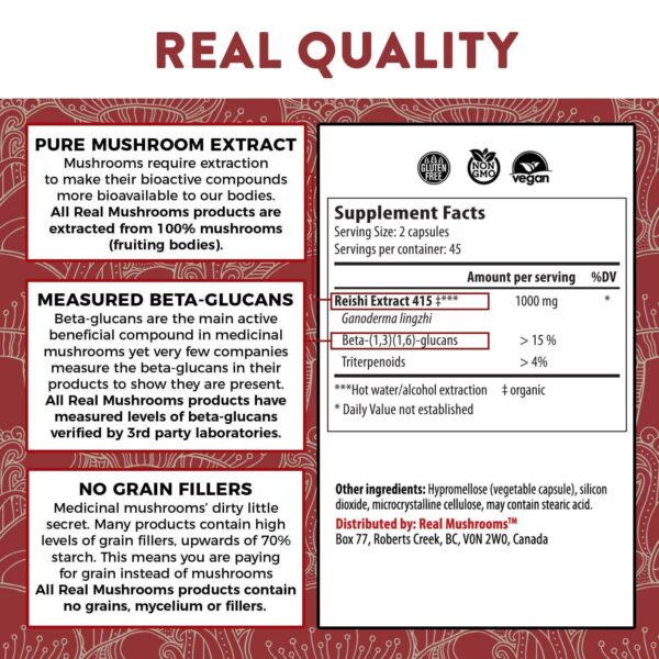 Extractos de Hongos Orgánicos Real Mushrooms