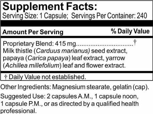 Extractos naturales en cápsulas Hepacleanse Time Laboratories