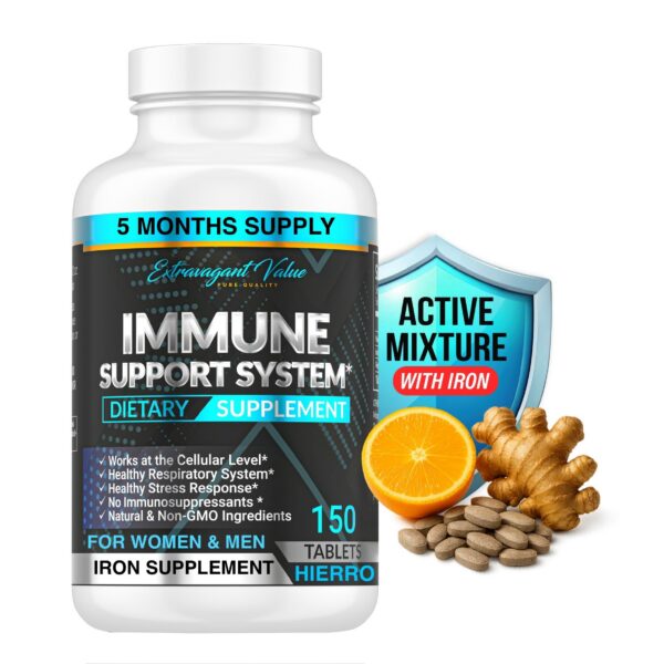 Frente del envase Hierro 25 mg y Vitamina C 1000 mg