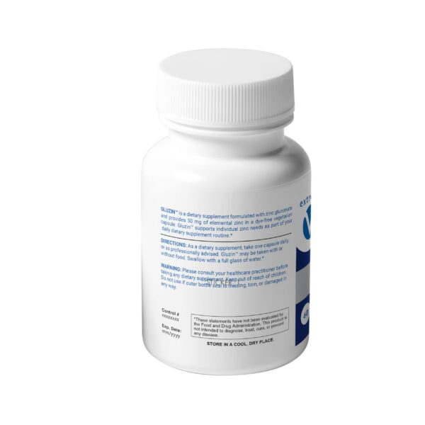 Version 1.0.0 Etiqueta del frasco zinc mg50 detalle