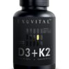 Exuvital D3+K2 cápsulas veganas frente