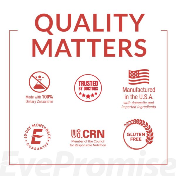 Etiqueta informativa EyePromise DVS Eye Vitamin