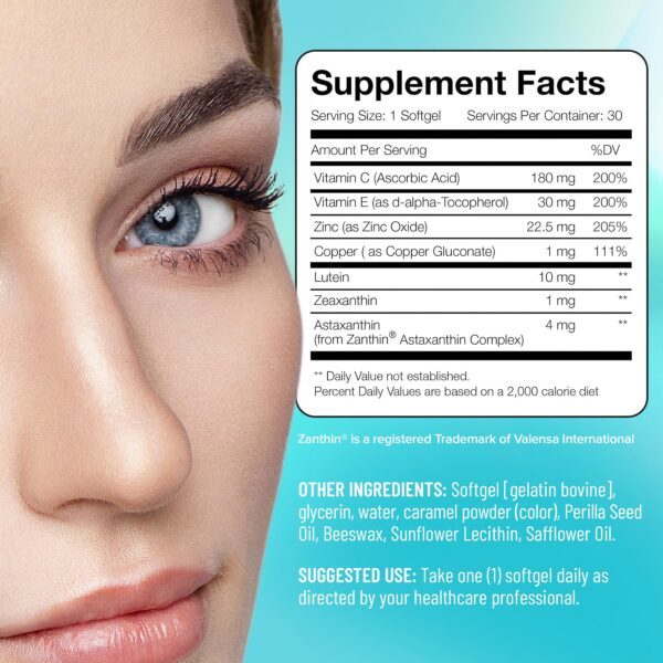 Etiqueta frontal del producto EyeScience