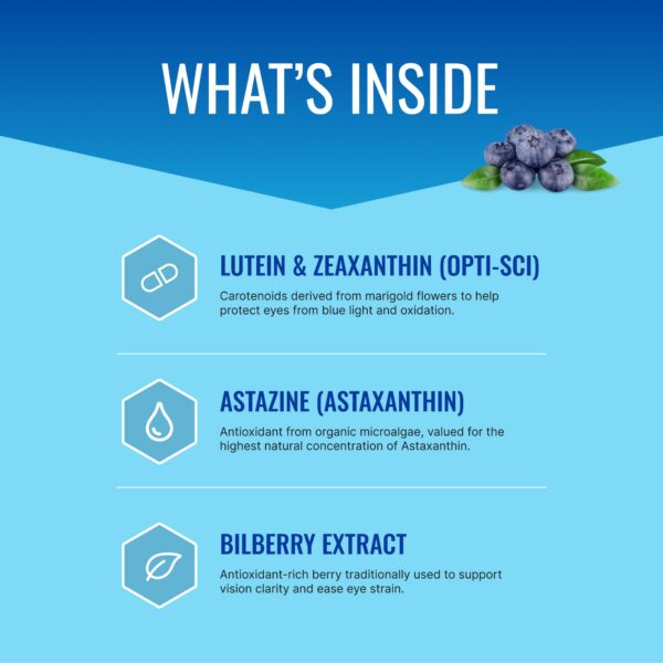 Cápsulas EyeSyl en primer plano