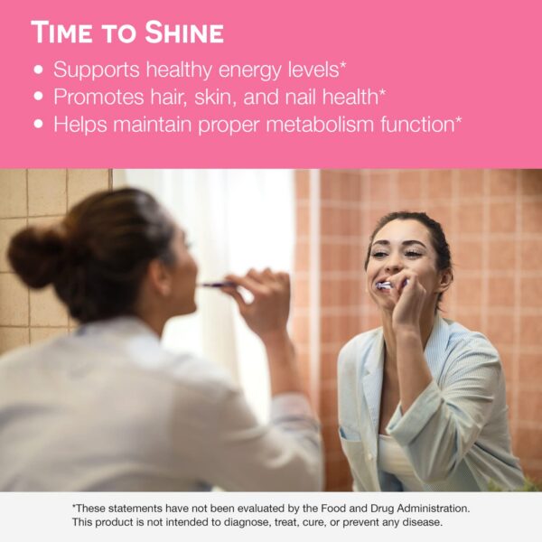 EZ Melts biotina disoluble caja frontal con texto