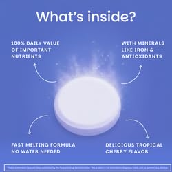 Frasco EZ Melts con información del producto