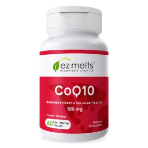 Frente del envase EZ Melts CoQ10 100 mg disoluble
