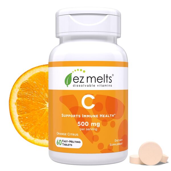 EZ Melts tabletas disolubles de vitamina c sin azúcar
