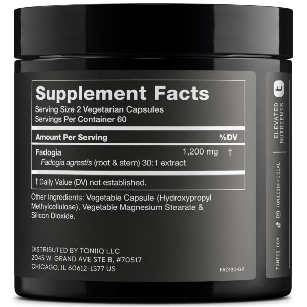 Etiqueta del frasco Fadogia Agrestis