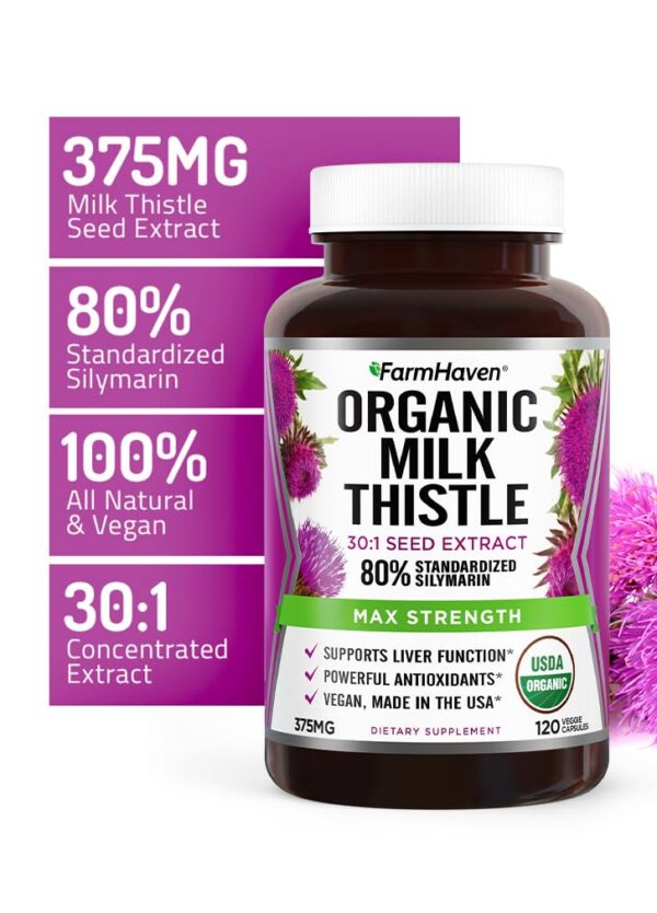 Suplemento FarmHaven cardo mariano orgullosamente hecho en USA