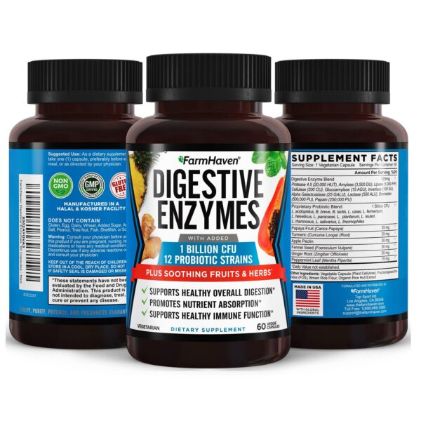 FarmHaven Enzimas Digestivas cápsulas