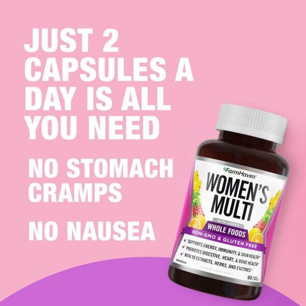 Version 1.0.0 FarmHaven ingredientes naturales multivitaminico para mujer 90 cápsulas