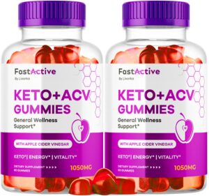 Version 1.0.0 Fast Active Keto ACV gomitas paquete de 2 botellas 120 unidades