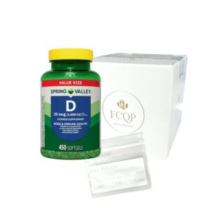 Version 1.0.0 FCQP Spring Valley Vitamina D3 softgels frasco