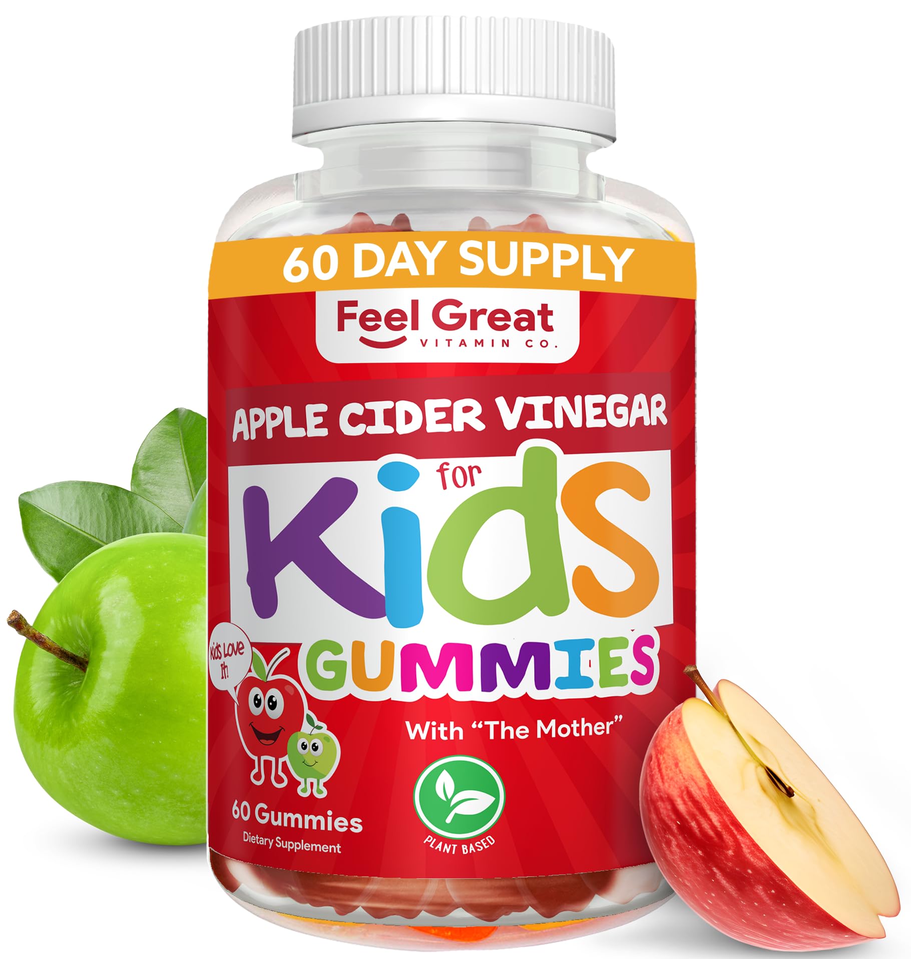 The Feel Great Vitamin Company Apple Cider Vinegar Vegan Gummies