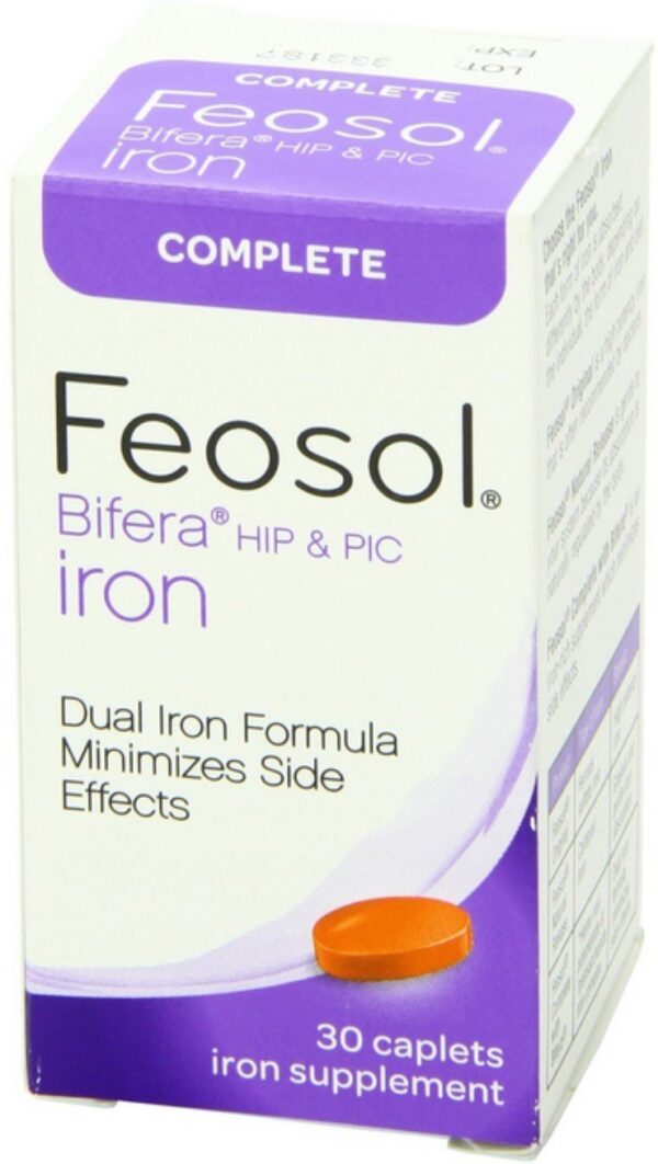 Frasco Feosol Bifera Caplets de Hierro
