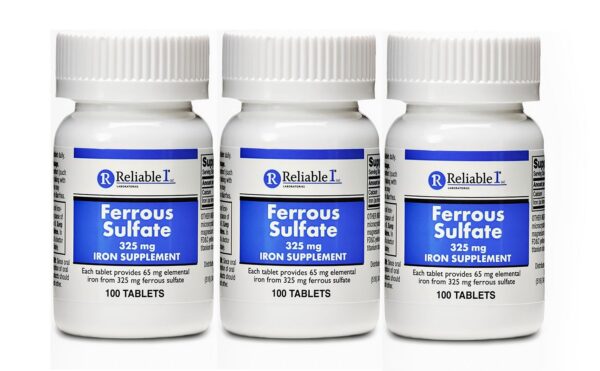 Frente del envase Feosol sulfato ferroso 325 mg