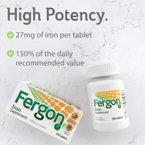 Frascos de Fergon High Potency Iron