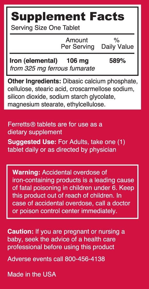 Paquete de 4 frascos de hierro