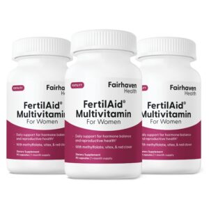 FertilAid para mujeres suplemento fertilidad cápsulas veganas