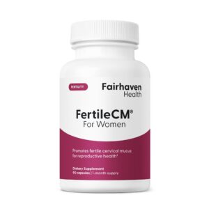 Version 1.0.0 Frasco de suplemento FertileCM para fertilidad femenina