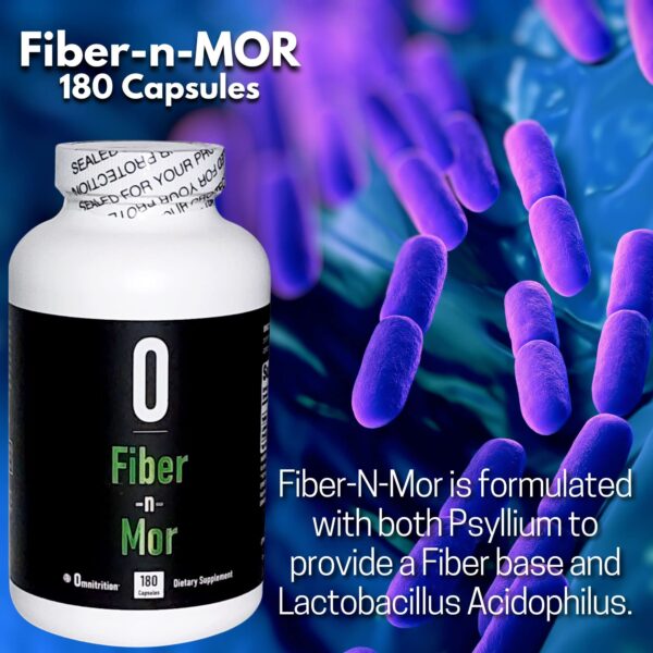 Fibra Fiber n Mor 180 cápsulas Omnitrition