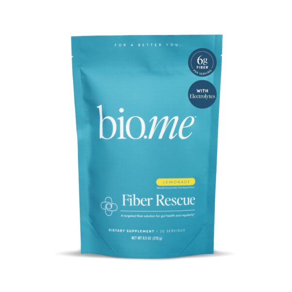 Fiber Rescue polvo psyllium sabor limonada 30 porciones