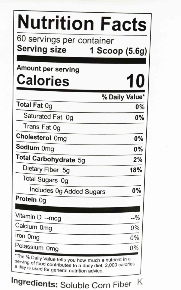 Version 1.0.0 FiberCel polvo que se disuelve instantáneamente 12 onzas