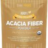 fibra de acacia orgánica polvo 30 onzas para dieta