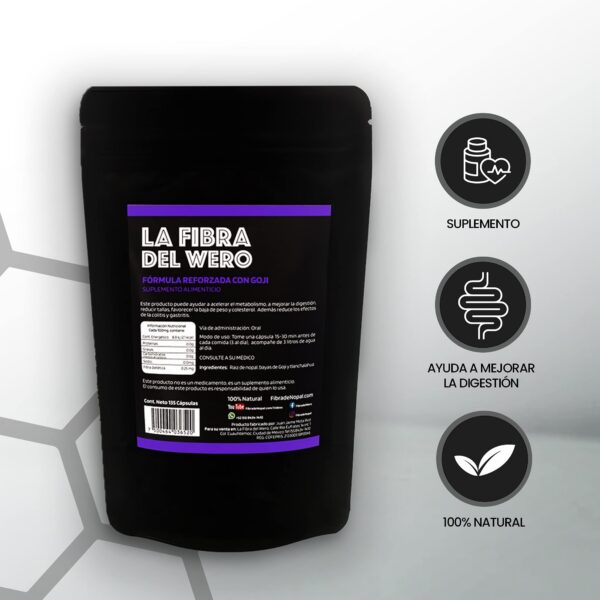 Version 1.0.0 fibra del wero cápsulas naturales fibra nopal y goji