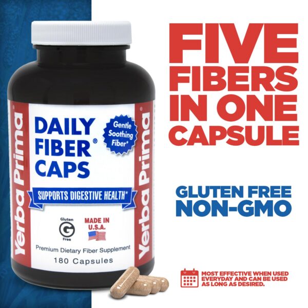 Cápsulas para salud intestinal Yerba Prima 180