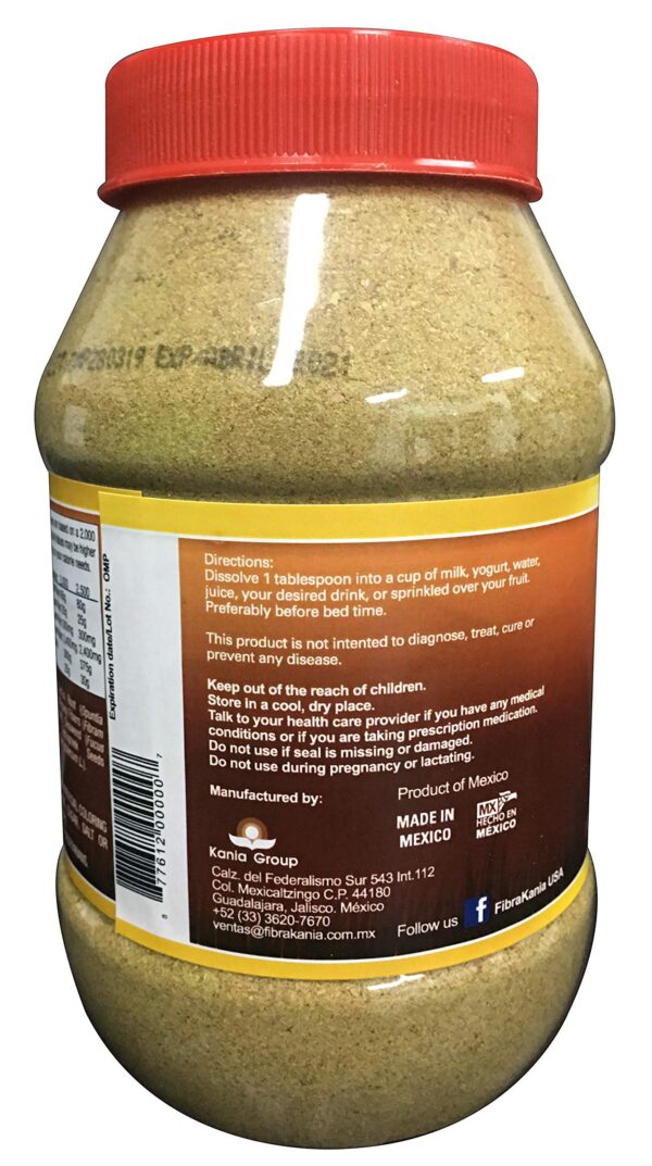 Fibra Kania polvo suplemento saludable para el colon y peso