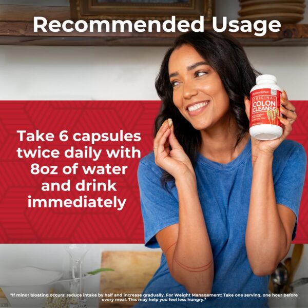 Fibra natural en cápsulas Colon Cleanse para detox