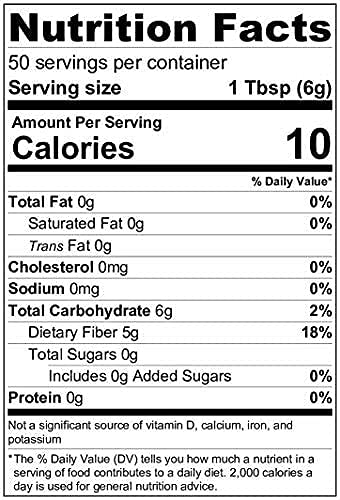 Fibra prebiótica keto vegana sin gluten en polvo