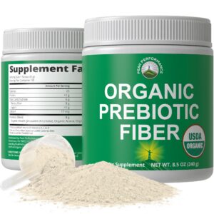 Fibra prebiótica orgánica vegana polvo para salud intestinal