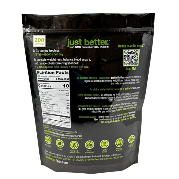 Fibra prebiótica soluble vegana para salud digestiva y saciedad