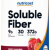 Fibra soluble Nutricost polvo sabor berry suplemento vegano