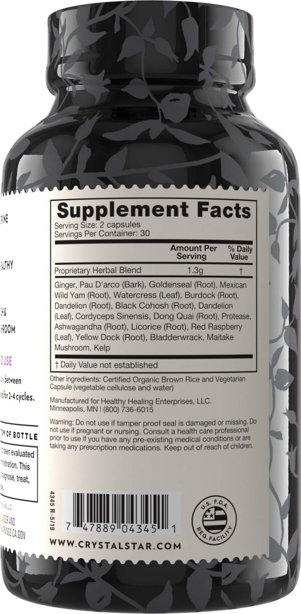 Fibro Defense en caja con información de ingredientes