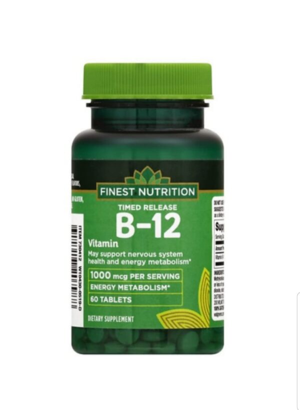 Frasco de Finest Nutrition B-12 1000 mcg