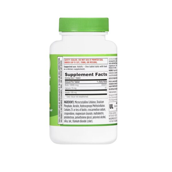 Envase Finest Nutrition Biotina Keratina