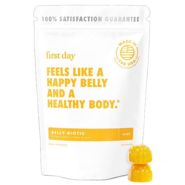 Frente del pack FIRST DAY Kids Probiotic Gummies