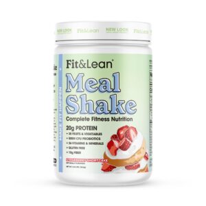 Version 1.0.0 Frente de la etiqueta Fit & Lean Meal Shake
