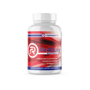 Frasco frontal de Fit4Duty Multivitamin+ para First Responders