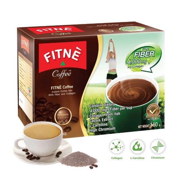 FITNÈ café instantáneo en sobres, vista frontal