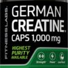 Frasco de creatina alemana Fitness Labs 1000 mg 300 cápsulas