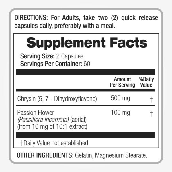 Detalle de etiqueta Passion Flower